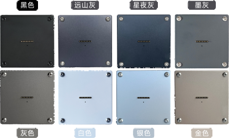 传翔第6代磁吸墙充8种颜色展示 - 平板磁吸上墙充电方案