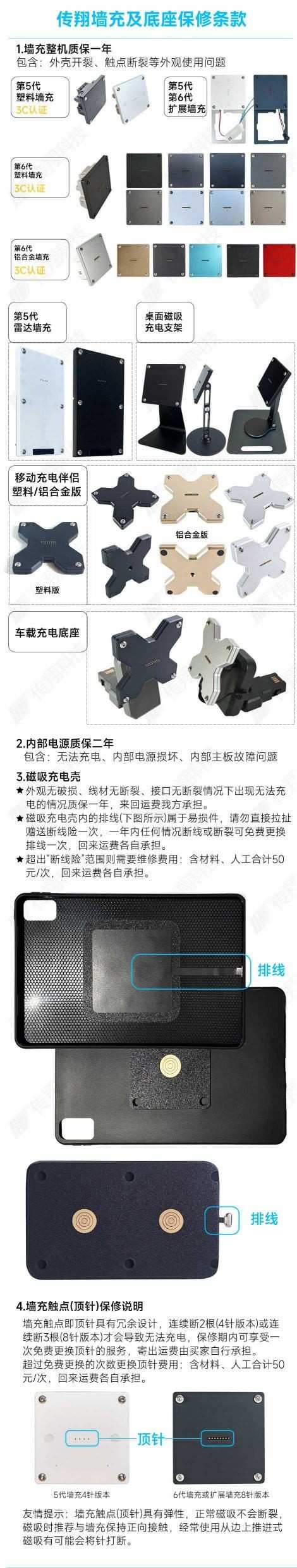 传翔墙充保修条款